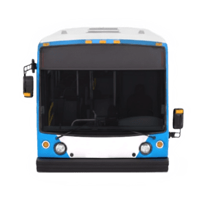 by bus or train